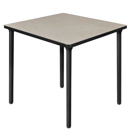 REGENCY Kee Folding Tables, 30 W, 30 L, 29 H, Wood, Metal Top, Maple TBF3030PLBK